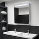 Armoire de salle de bain avec miroir et LED blanche élégante moderne Armoire de salle de bain à
