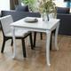 Table à manger moderne dans MDF Élégant Design brillant blanc différentes dimensions Table de salle