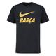 Nike Jungen Fußballshirt FC BARCELONA, schwarz, Gr. 122-128