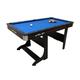 Riley - Poolbillard-Tisch Tischtennisplatte 152 x 84 x 79cm klappbar 2x Queue - Blau