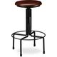 Tabouret de Bar, Design industriel, rond, Chaise haute ronde, Hauteur réglable jusqu’à 65 cm,