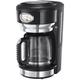 cafetière filtre 10 tasses 1000w noir - 21701-56 noir/inox - Russell Hobbs