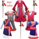 Robe de Cosplay Mulan pour filles déguisement pour enfants pour Halloween scène carnaval
