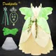Robe princesse et la grenouille pour filles Tiana déguisement elfes d'halloween robe de bal verte