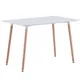 Table à manger rectangulaire en bois de 110cm bureau d'étude à domicile Table basse moderne Table