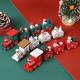 Noël train en bois ,drôle Petit Train en Bois Jouets de Noël Creative Cadeaux Décorations de Table