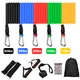 11 PCS/Set Resistance Bands Yoga Fitness Tubes Exercise Workout Training Rubber Pull String for Home