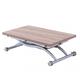 Table relevable extensible HIRONDELLE compacte chêne naturel 100 x 57/114 cm