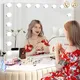Miroir de maquillage Bluetooth avec lumières grand miroir de vanité éclairé Hollywood pour table