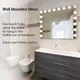 Grand miroir de vanité avec lumières Hollywood avec 18 ampoules LED variable 3 Modes