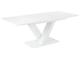 Table à manger extensible 160/200 x 90 cm blanc SALTUM