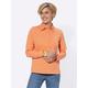 Casual Looks Langarm-Poloshirt Poloshirt, (1 tlg.) orange Damen Jersey Shirts Sweatshirts