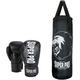 Super Pro Boxsack Boxing Set Punch, (Set, mit Boxhandschuhen) schwarz-weiß Boxsäcke Kampfsportausrüstung Sportausrüstung Accessoires
