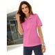 Casual Looks Poloshirt Poloshirt, (1 tlg.) pink Damen Jersey Shirts Sweatshirts