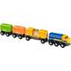 BRIO Spielzeug-Eisenbahn Güterzug mit drei Waggons, FSC- schützt Wald - weltweit bunt Kinder Altersempfehlung