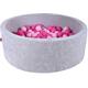 Knorrtoys Bällebad Soft, Grey, mit 300 Bällen soft pink; Made in Europe grau Kinder Altersempfehlung