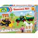 Lena Spielzeug-Traktor Truckies Set Bauernhof, inkluisve Schaufellader und Spielfigur; Made in Europe bunt Kinder Altersempfehlung