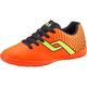 TECNOPRO Unisex-Kinder Fußball-Schuhe Indigo IN Jr. Fußballschuhe, Orange (Orange/Black/Yellow), 33 EU