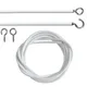 Kit de 2M de rouleau de rideau d'ombrage accessoires de corde de rideau câble de fenêtre pour