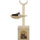 Arbre à chat avec griffoirs en sisal 105 cm Beige - Accessoires pour chats - Meubles pour chats
