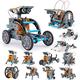 Solar Roboter Kinder Spielzeug 12-in-1 STEM Konstruktion Bauset Lernspielzeug Spielzeugroboter Kinder mehrfarbig Kinder