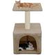 Arbre à chat avec griffoirs en sisal 55 cm Beige - Accessoires pour chats - Meubles pour chats