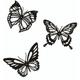 Papillons décoratifs en métal