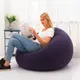 Grand canapé gonflable canapé paresseux simple chaise longue floquée siège pliable de loisirs en