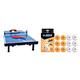 Donic-Schildkröt Tischtennis-Mini-Tisch-Set & 618045 Unisex – Erwachsene Donic Tischtennisball Jade, Poly 40+ Qualität, 12 STK. im Polybag, 6 x weiß / 6X orange, Einheitsgröße