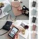Pochette transparente pour téléphone portable portefeuille pour téléphone portable petit sac à