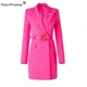 Blazer de Style américain pour femmes robe élégante couleur fluorescente de rue de qualité