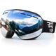 Masque de ski pour homme et femme - Protection 100 % UV400 - Anti-buée sur les lunettes - Lunettes