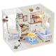 Cutebee bricolage maison de poupée maison en bois maison de poupée miniature kit de meubles de