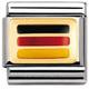 Nomination Composable Classic Flagge Europa Edelstahl, Email und 18K-Gold (Deutschland) 030234