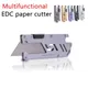 EDC couteau utilitaire pliant en acier inoxydable couteau à papier peint coupe-papier
