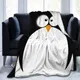 Couverture de lit pingouin drôle couverture de lit couvre-lit couverture de lit douce légère