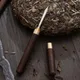 Couteau à thé en acier inoxydable avec manche en bois outils à thé Puer coupe-cône brisant la