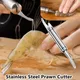 Éplucheur de crevettes en acier inoxydable outil de cuisine couteau à homard outils pour éplucher
