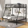 Space-saving Metal Slatted Bed Frame for Teens and Adults Noise-free No Box Spring Needed - 77.5" x 59" x 71"