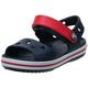 Crocs Crocband Children's Unisex Sandals, 24-25 EU,Navy/Red
