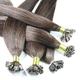 hair2heart 100 x 0,5g Echthaar Bonding Extensions, glatt - 30cm - #2 dunkelbraun, Keratin Haarverlängerung Bondings