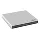 Hitachi-LG GP57 Externer Portabler Super-Multi DVD-Brenner, Ultra Slim, USB 2.0, DVD+/-RW, CD-RW, DVD-ROM/RAM kompatibel, TV-Anschluss, Windows 10 & Mac OS kompatibel, Silber
