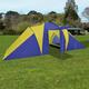 vidaXL Tente de camping pour 6 personnes Bleu marine/jaune