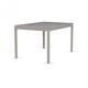 Table extensible SNAP gris beton piétement acier laqué grège 130x90 cm