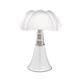 PIPISTRELLO MEDIUM-Lampe Dimmer LED pied télescopique H50-62cm Blanc Martinelli Luce - designé par Gae Aulenti