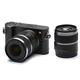 YI Technology M1 95013 Mirrorless Digitalkamera (20 MP, 4K Video,12-40m, F3,5-5,6, Objektiv/42,5mm F1,8 Objektiv) schwarz