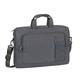 Rivacase 2in1 Rucksack-Tasche – Umhängetasche wandelbar in einen Rucksack – wasserfester Rucksack mit Laptopfach (16 Zoll) – Laptoptasche aus robustem Polyester – grau