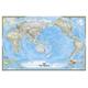 National Geographic Map World Classic, Pacific Centered, laminiert, Planokarte