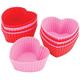 USA Produkt - Silicone Baking Cups-Heart 12/Pkg