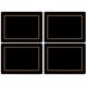Pimpernel Classic Black Tischunterlage 4 Stück (s)